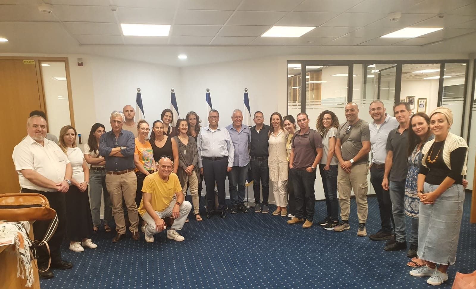 מחזור ג' בעת סיור בעיריית ירושלים ואירוח של ראש עיריית ירושלים מר משה ליאון